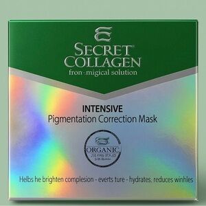 Secret Collagen Pigmentation Correction Mask - Green and Silver